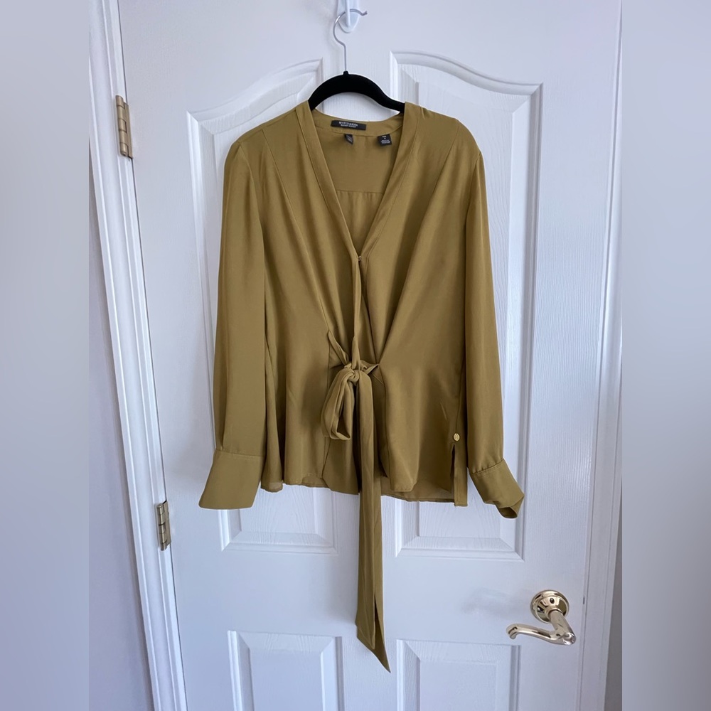 Maison Scotch & Soda tie front blouse - Size small